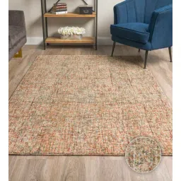 Red & Brown Abstract Wool 3 x 5 Feet Hand Tufted Carpet by Kaleen India-picture-37