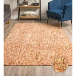 Red & Maroon Abstract Wool 5 x 7 Feet Hand Tufted Carpet by Kaleen India-picture-34