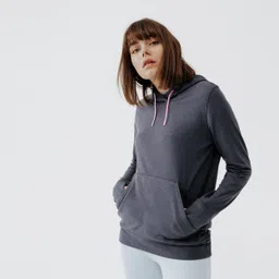 kalenji Women's warm running hoodie- dark grey-picture-13