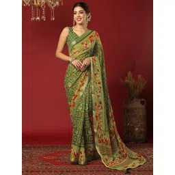 KALINI Bandhani Pure Georgette Bandhani Saree-image-14