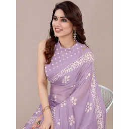 KALINI Batik Block Print Saree-image-34