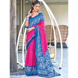 KALINI Batik Block Print Saree-picture-40