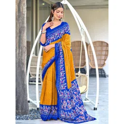 KALINI Batik Block Print Saree-picture-15