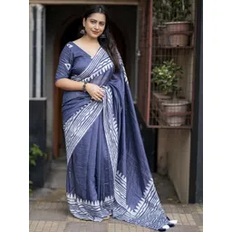 KALINI Batik Designer Chanderi Saree-image-39
