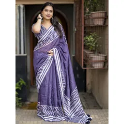 KALINI Batik Designer Chanderi Saree-image-32