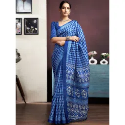 KALINI Batik Printed Saree-image-9