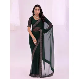 KALINI Beads And Stones Pure Georgette Saree-image-26
