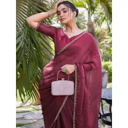 KALINI Beads and Stones Silk Blend Saree image 4