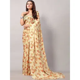 KALINI Beige Printed Poly Georgette Sarees-picture-39