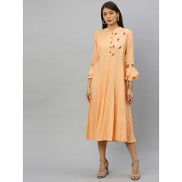 KALINI Bell Sleeve A-Line Midi Dress-picture-28