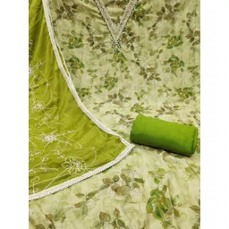 KALINI Cotton Blend Multi Embellished Dress Material-picture-37