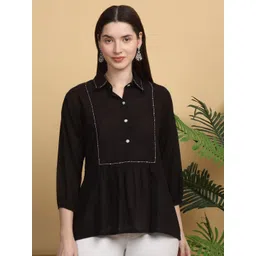 KALINI Cotton Shirt Style Top-picture-31