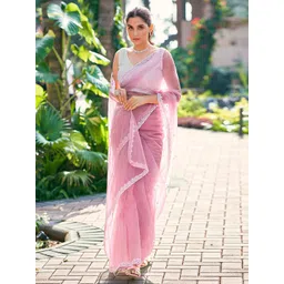 KALINI Embellished Beads and Stones Muga Saree-picture-25