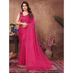 KALINI Embellished Beads and Stones Saree With Unstitched Blouse Piece-picture-30