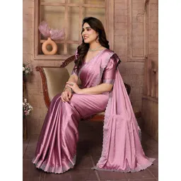 KALINI Embellished Beads and Stones Satin Saree-picture-10