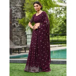 KALINI Embellished Beads and Stones Semi-Stitched Lehenga & Unstitched Blouse With Dupatta-picture-22