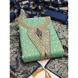 KALINI Embellished Unstitched Dress Material-picture-27