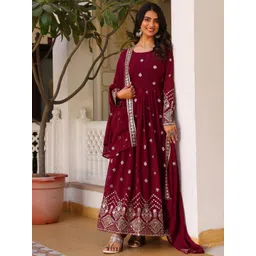 KALINI Embroidered Kurta Set With Dupatta-picture-13