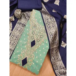 KALINI Embroidered Organza Unstitched Dress Material-picture-19