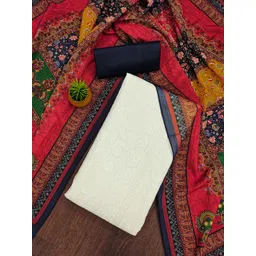 KALINI Embroidered Pure Cotton Unstitched Dress Material-picture-32