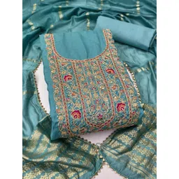 KALINI Embroidered Pure Cotton Unstitched Dress Material-picture-26