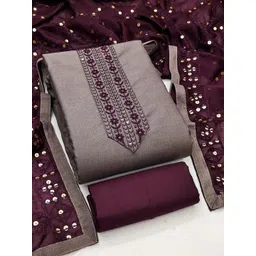 KALINI Embroidered Pure Cotton Unstitched Dress Material-picture-42