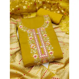 KALINI Embroidered Pure Cotton Unstitched Dress Material-picture-21