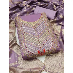 KALINI Embroidered Pure Cotton Unstitched Dress Material-picture-14