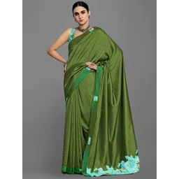 KALINI Embroidered Satin Saree-picture-20
