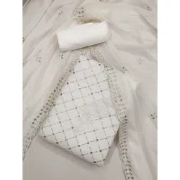 KALINI Embroidered Sequinned Unstitched Dress Material-picture-19