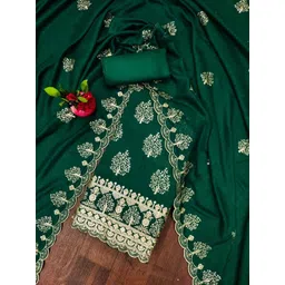 KALINI Embroidered Sequinned Unstitched Dress Material-picture-21