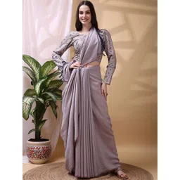 KALINI Embroidered Silk Blend Designer Saree-picture-41