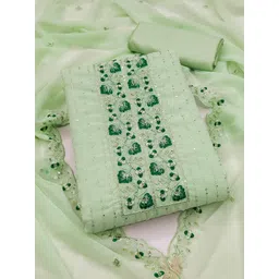 KALINI Embroidered Silk Georgette Unstitched Dress Material-picture-40