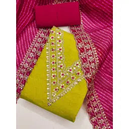 KALINI Embroidered Unstitched Dress Material-picture-36