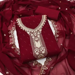 KALINI Embroidered Unstitched Dress Material-picture-28