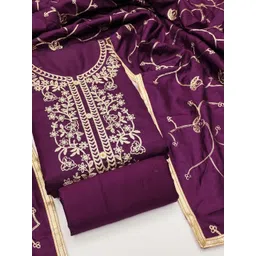 KALINI Embroidered Unstitched Dress Material-picture-32