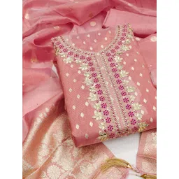 KALINI Embroidered Unstitched Dress Material image 1