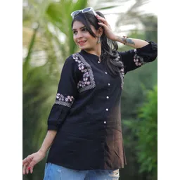 KALINI Ethnic Motifs Embroidered Kurti-image-34