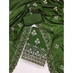 KALINI Ethnic Motifs Embroidered Unstitched Dress Material-picture-23