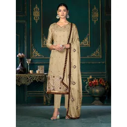 KALINI Ethnic Motifs Embroidered Unstitched Dress Material-picture-30