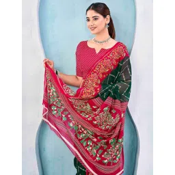 KALINI Ethnic Motifs Poly Georgette Designer Saree-picture-25