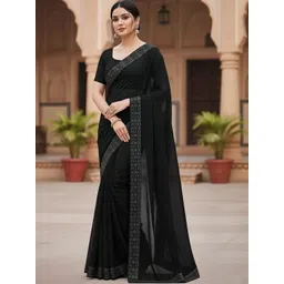 KALINI Ethnic Motifs Poly Georgette Saree-picture-17