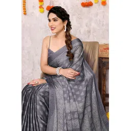 KALINI Ethnic Motifs Printed Block Print Saree-picture-25