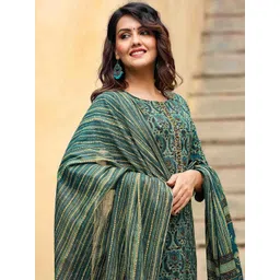 KALINI Ethnic Motifs Printed Gotta Patti Kurta & Trousers With Dupatta-picture-33