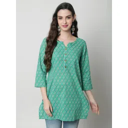 KALINI Ethnic Motifs Printed Pure Cotton Kurti-picture-35