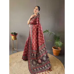 KALINI Ethnic Motifs Printed Saree image 3