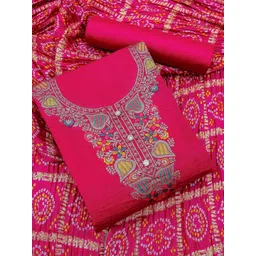 KALINI Ethnic Motifs Printed Unstitched Dress Material-picture-14