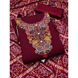 KALINI Ethnic Motifs Printed Unstitched Dress Material-picture-33