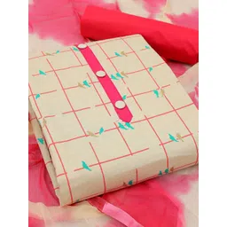 KALINI Ethnic Motifs Printed Unstitched Dress Material image 1