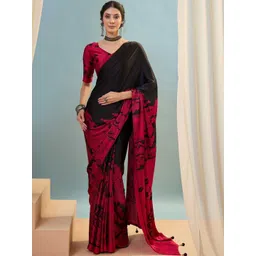 KALINI Ethnic Motifs Silk Blend Designer Saree-picture-20